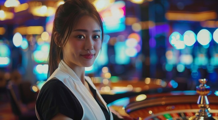 Pengguna membaca panduan responsible gaming dalam suasana nyaman menggunakan perangkat digital